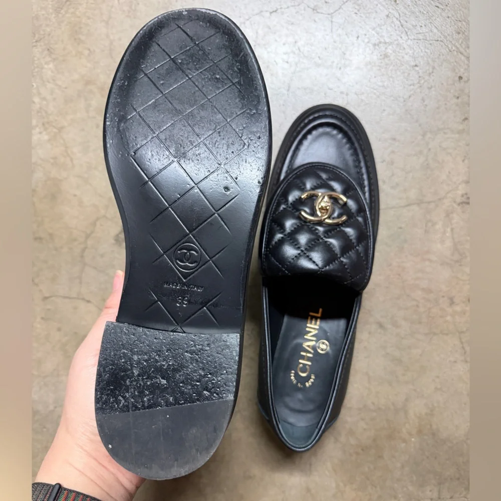 Chanel Turnlock Loafers - Picture 2 of 4